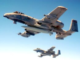 A 10C Warthog with litening pods