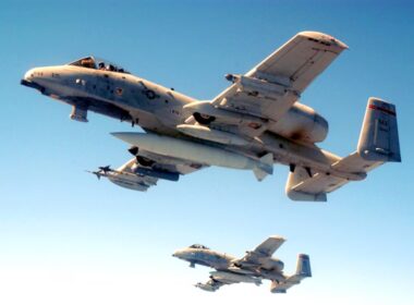 A 10C Warthog with litening pods