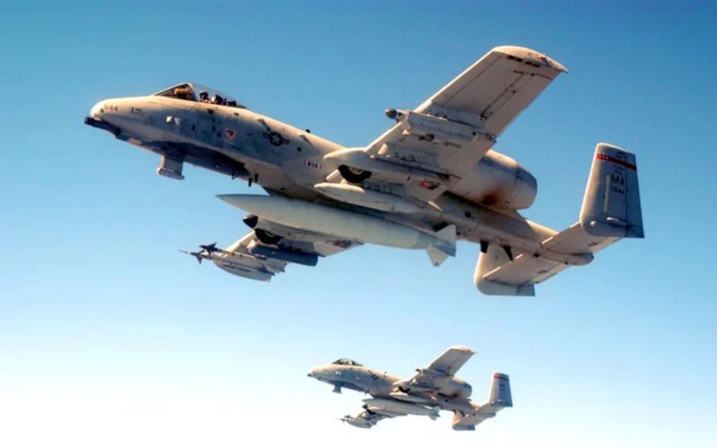 A 10C Warthog with litening pods