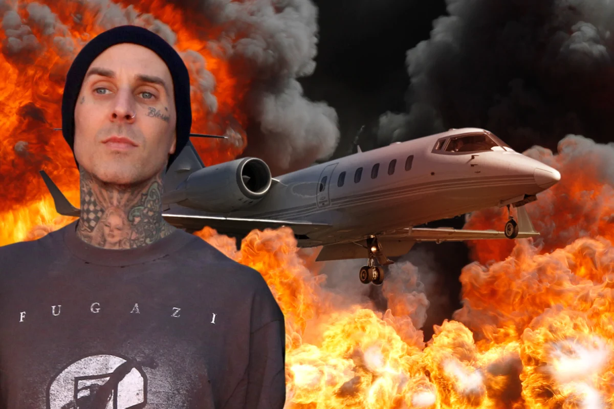 travis barker plane crash