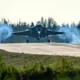 US Air Force F 35s make historic landing on Finland highway
