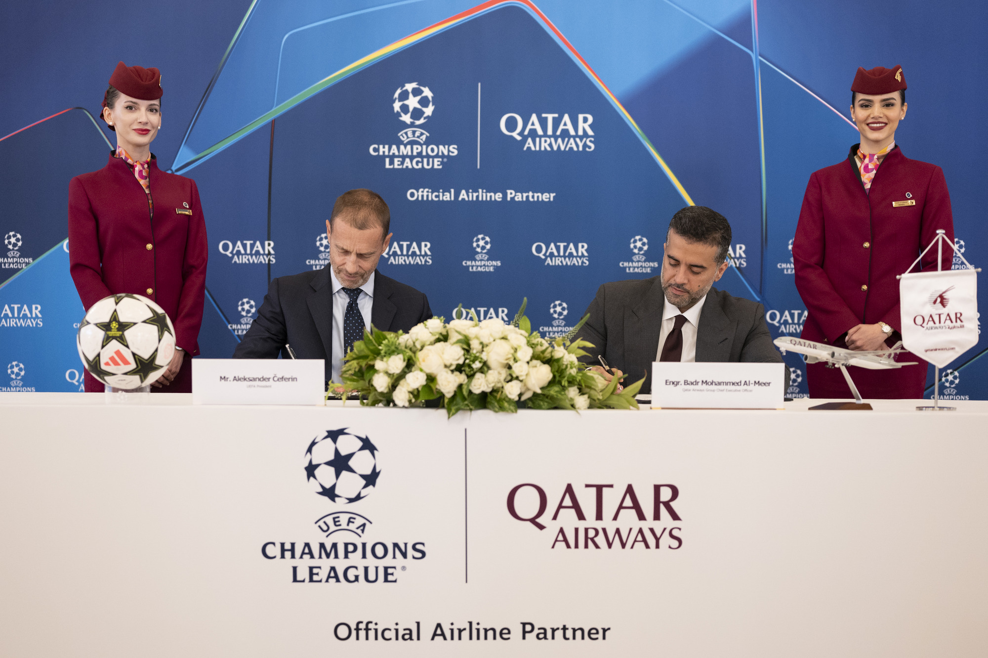 Qatar Airways the official airline partner of UEFA Champions