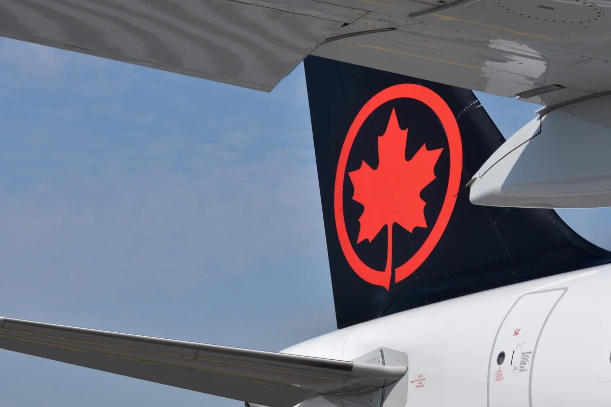 Air Canada aircraft tail logo Air Canada aircraft tail logo