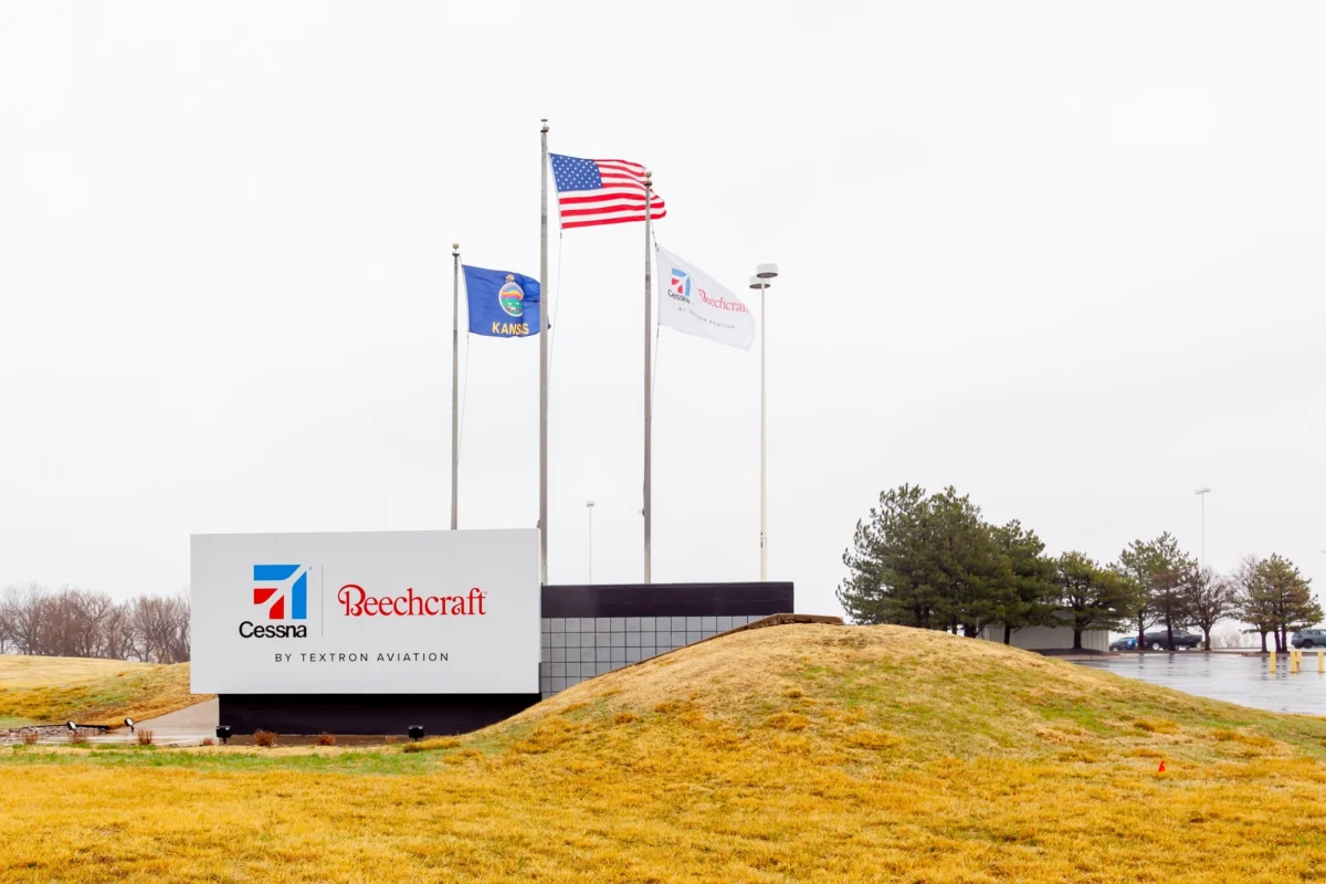 Cessna and Beechcraft Service Center building in Wichita Kansas Cessna and Beechcraft Service Center building in Wichita, Kansas