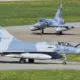 Two French Dassault Mirage 2000 5F taxiing