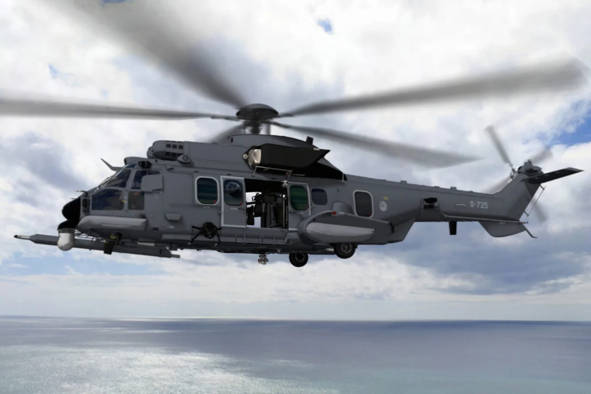 Dutch Airbus H225M helicopter render Dutch Airbus H225M helicopter render