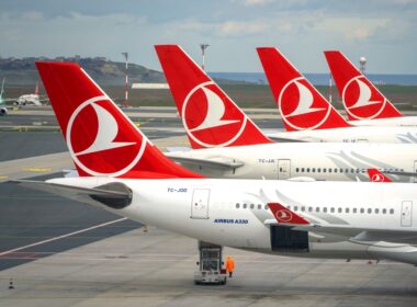 Istanbul,-,Jan,23:,Row,Of,Planes,With,Turkish,Airlines