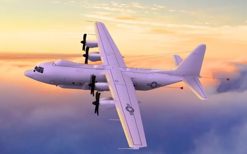 US Navy E 130J TACAMO mission
