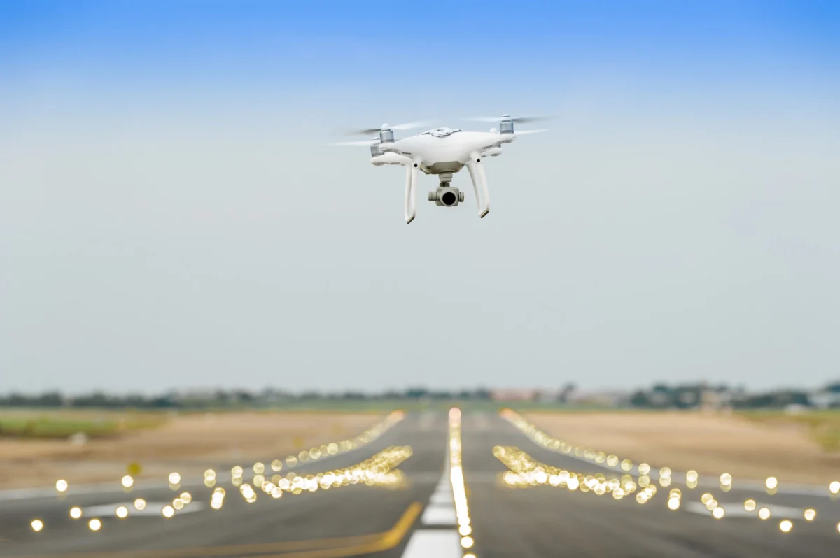 Drone in the airport