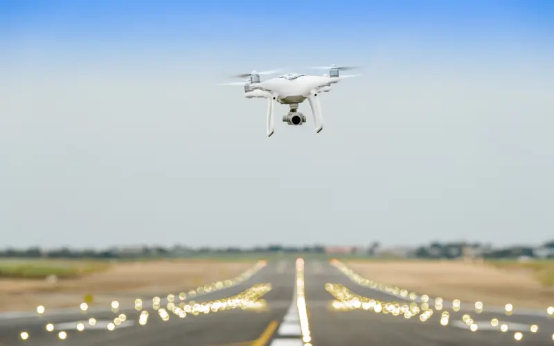 Drone in the airport
