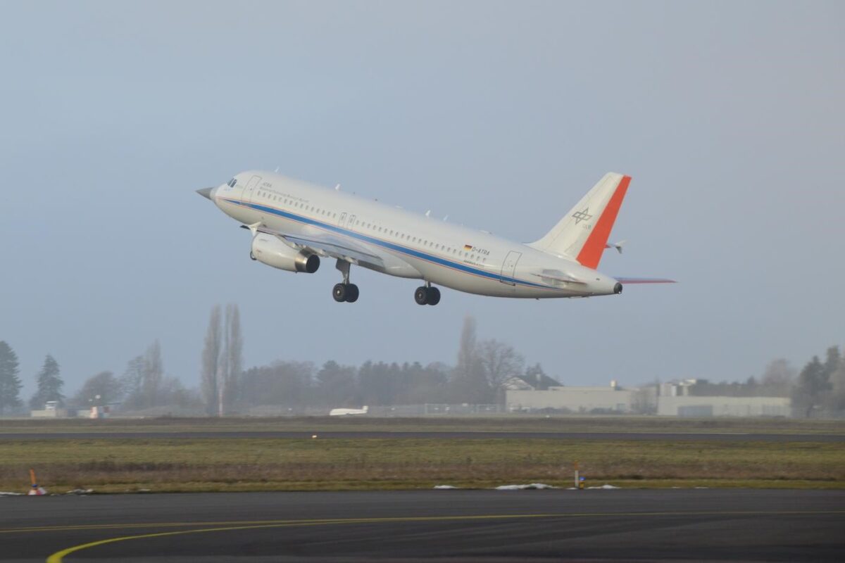 Airbus Advanced Technology Research Aircraft (ATRA) taking off