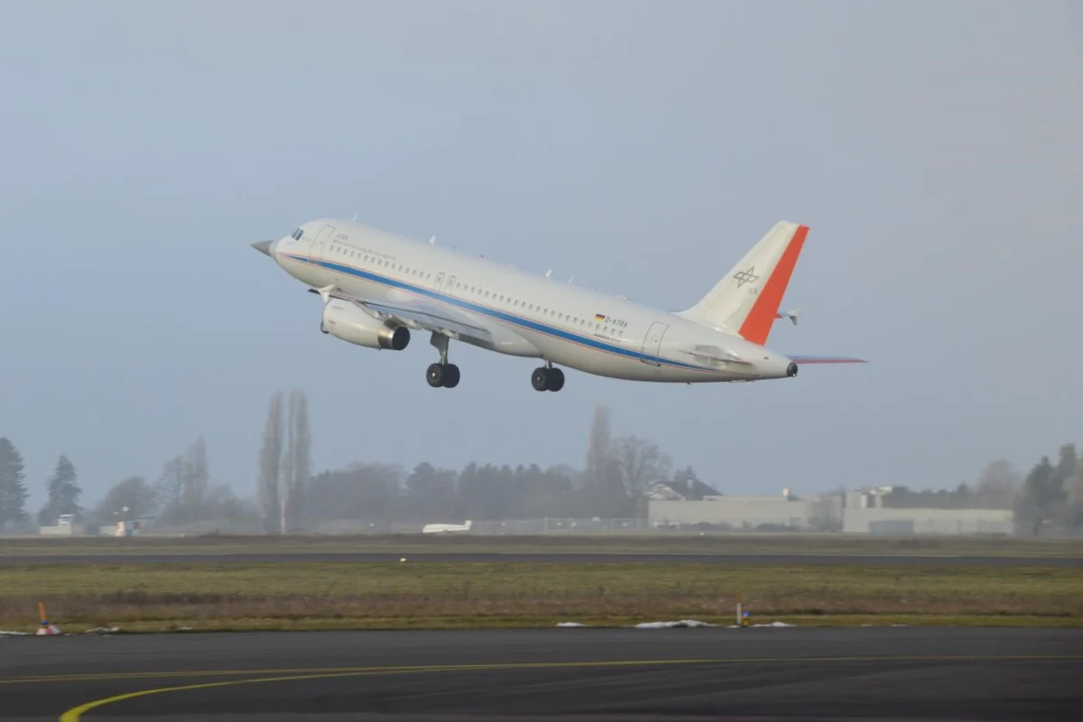 Airbus Advanced Technology Research Aircraft ATRA taking off Airbus Advanced Technology Research Aircraft (ATRA) taking off