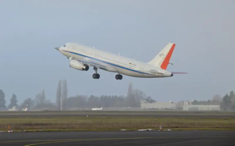 Airbus Advanced Technology Research Aircraft (ATRA) taking off
