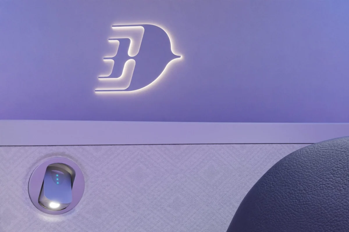 Bucher illuminated Logo - Malaysia A330-900
