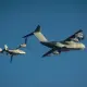 Luftwaffe A400M Atlas refuels US V-22 Osprey