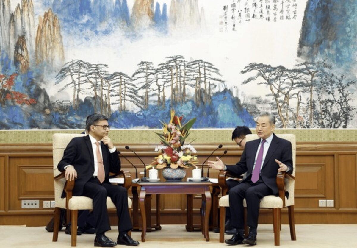 India’s Foreign Secretary, Shri Vikram Misri, talks with China’s Vice Foreign Minister, Sun Weidong