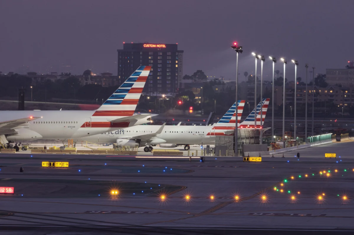 Aircraft at LAX Airport Aircraft at LAX Airport