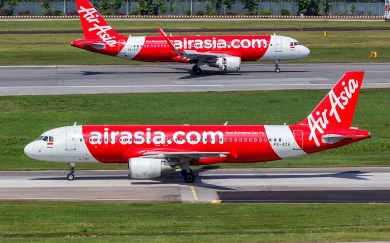 Changi,,Singapore,-,February,3,,2023:,Indonesia,Airasia,Airbus,A320