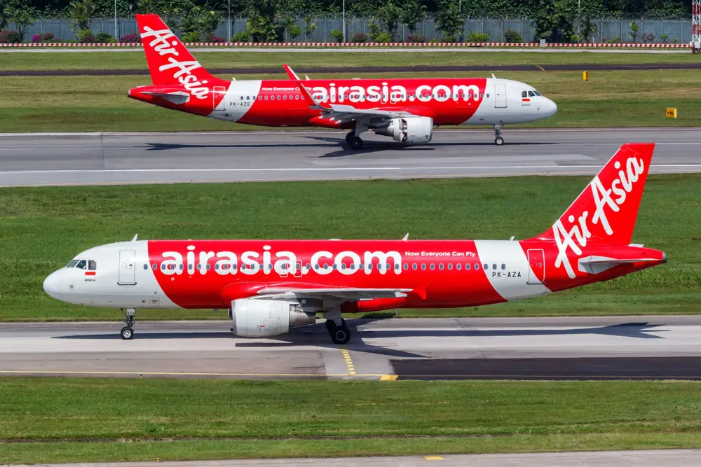 Changi,,Singapore,-,February,3,,2023:,Indonesia,Airasia,Airbus,A320