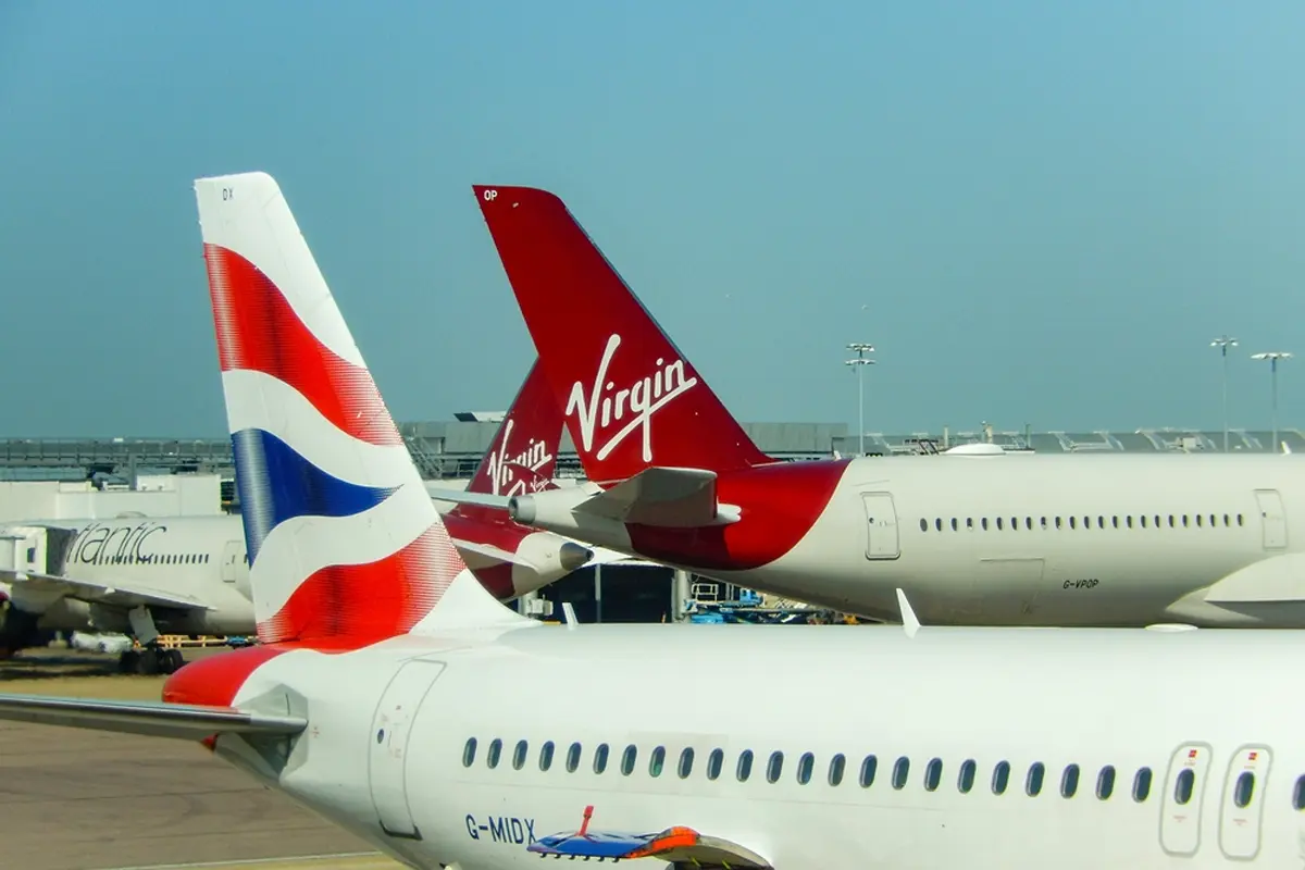 British Airways Virgin tails British Airways Virgin tails