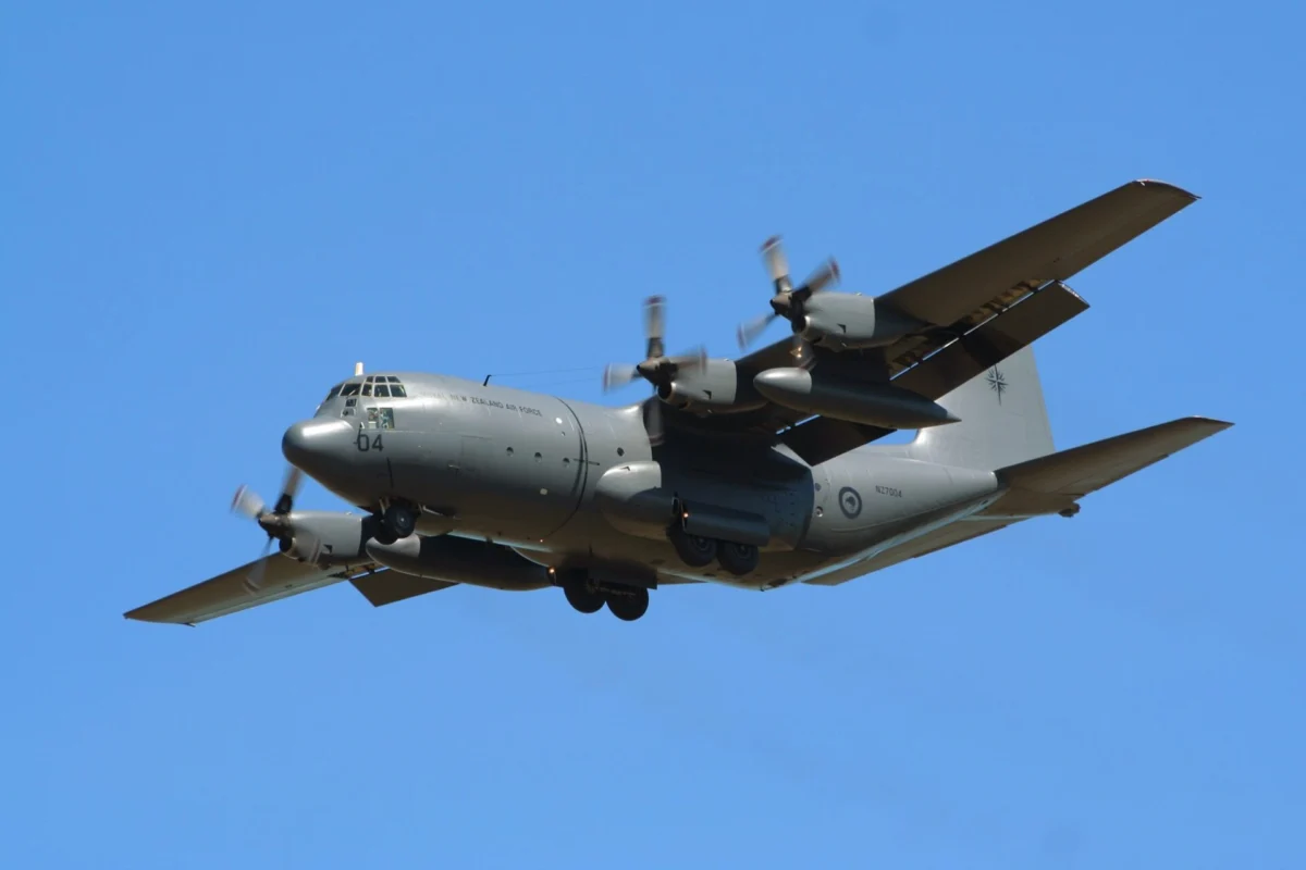 RNZAF C 130H Hercules transport aircraft RNZAF C-130H Hercules transport aircraft