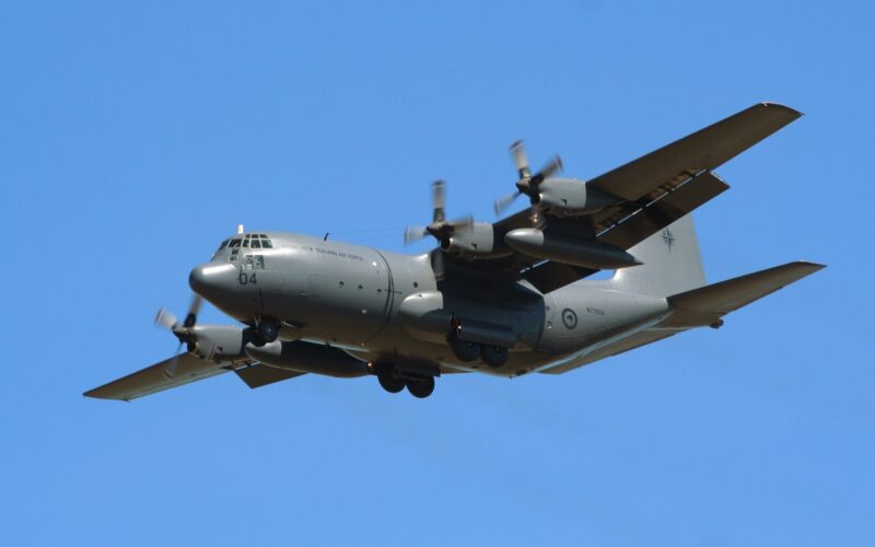 RNZAF C 130H Hercules transport aircraft RNZAF C-130H Hercules transport aircraft