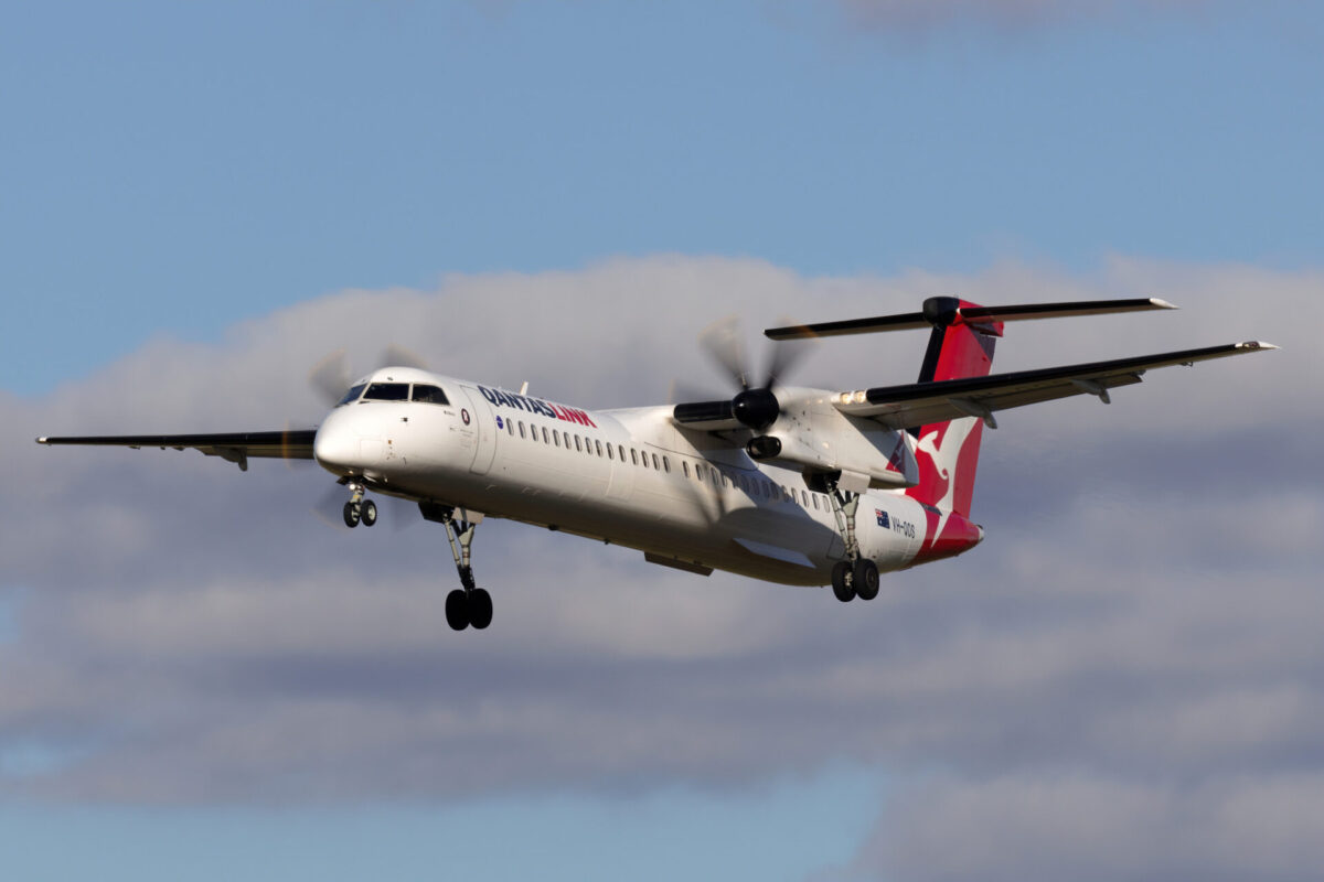 QantasLink Q400 turboprop aircraft