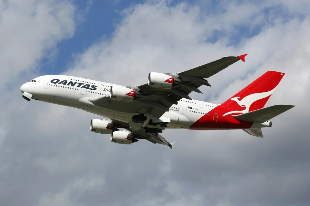 A Qantas Airways Airbus A380 A Qantas Airways Airbus A380