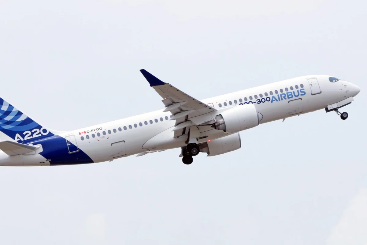 Airbus A220 300 aircraft Airbus A220 300 aircraft