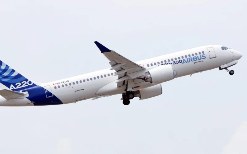 Airbus A220 300 aircraft