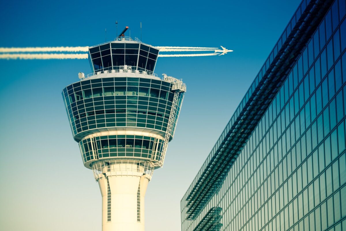 Flights,Management,Air,Control,Tower,And,Passenger,Terminal,In,Munich