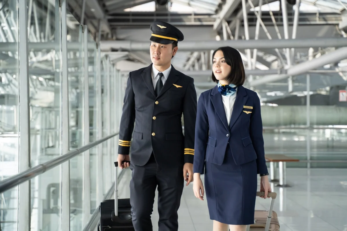 Cabin crew and pilot Cabin crew and pilot