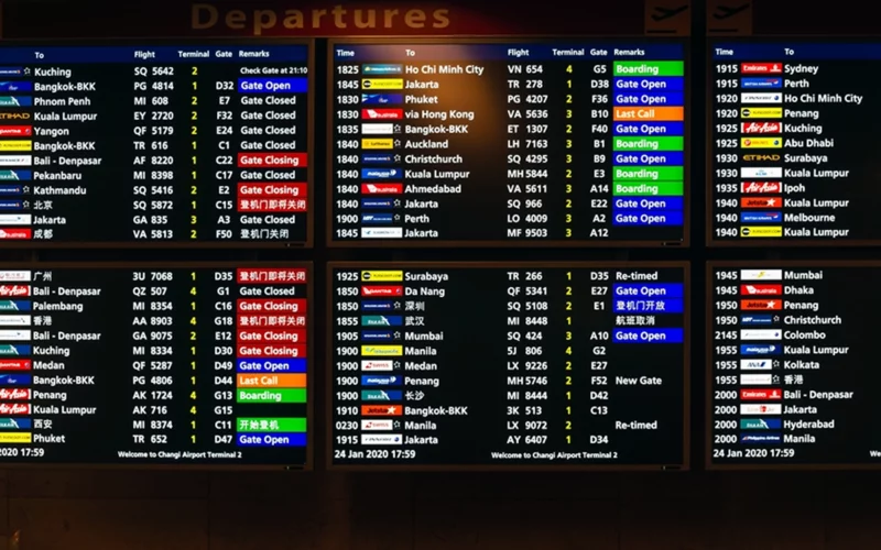 Departure board