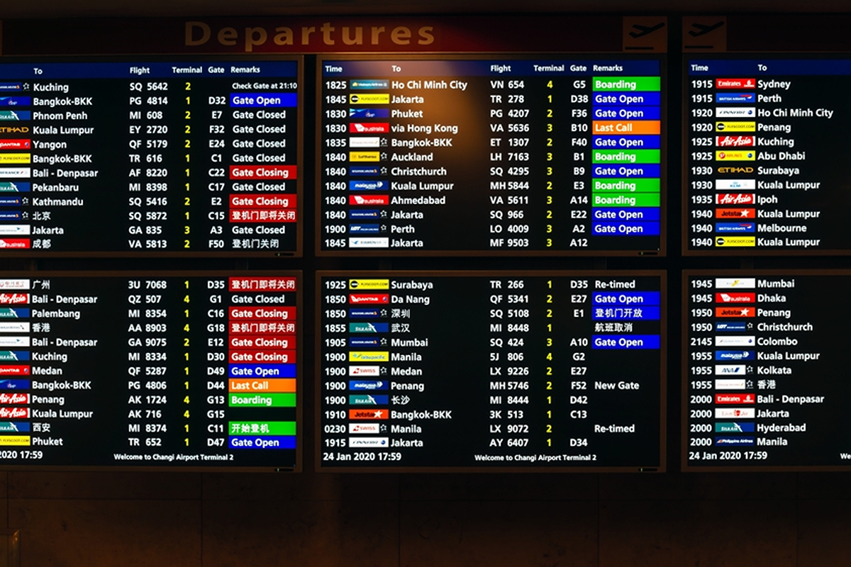 Departure board