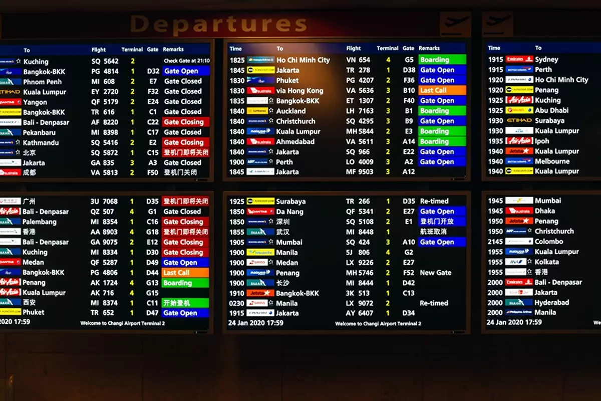 Departure board Departure board