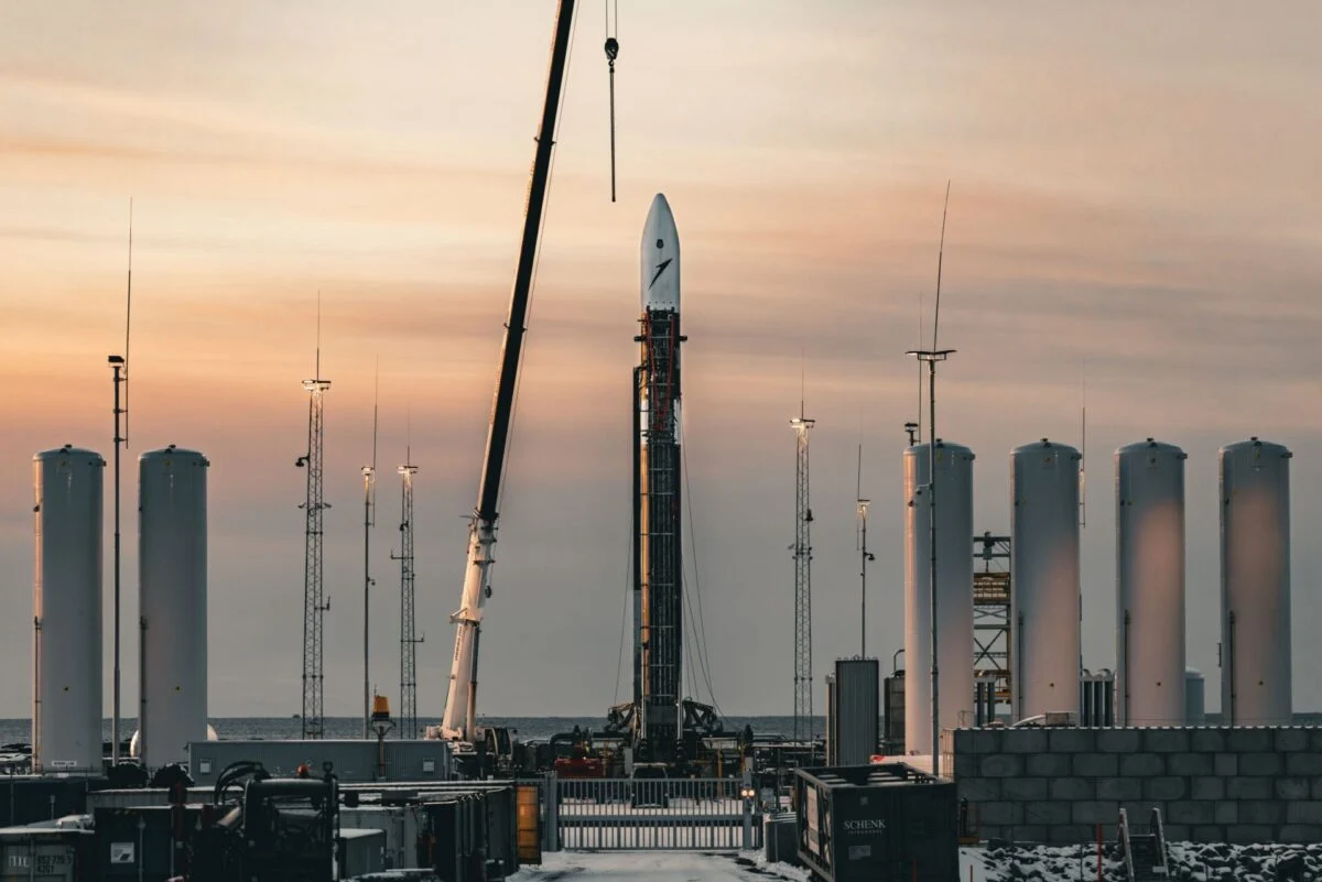 Isar Aerospace Spectrum rocket on the launch pad of Andoya Spacesport Isar Aerospace Spectrum rocket on the launch pad of Andoya Spacesport