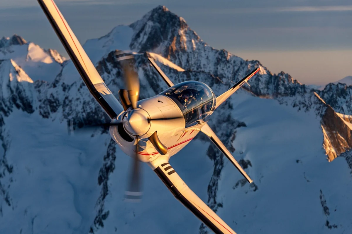 Pilatus PC 7 MKX trainer aircraft