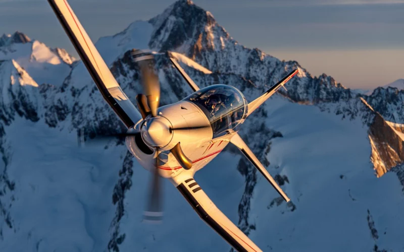 Pilatus PC 7 MKX trainer aircraft