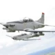 Pilatus PC-9 of the Irish Air Corps flying in formation