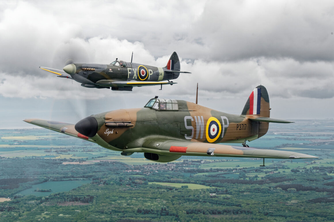RAF returns historic Hurricane and Spitfire warbirds to airshow flying ...