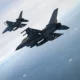 Two Republic of Korea Air Force KF-16 Fighting Falcon aircraft