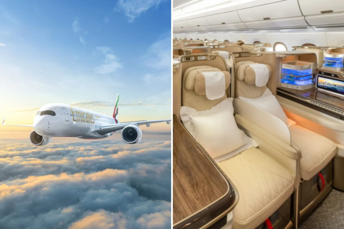 Emirates A350 and cabin Emirates A350 and cabin