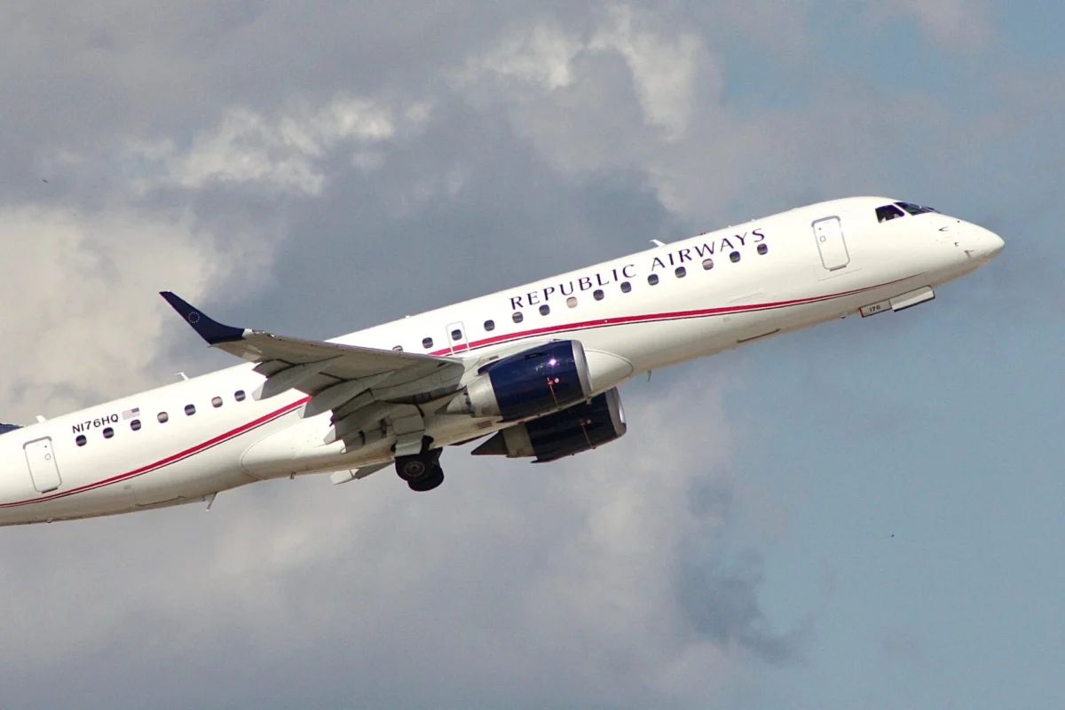 A Brazilian built Embraer 190AR of Republic Airways