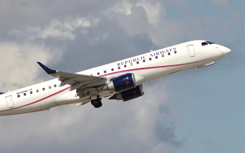 A Brazilian built Embraer 190AR of Republic Airways