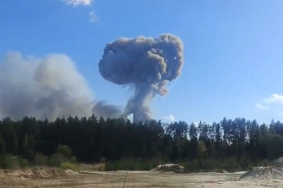 Screenshot explosion Russia
