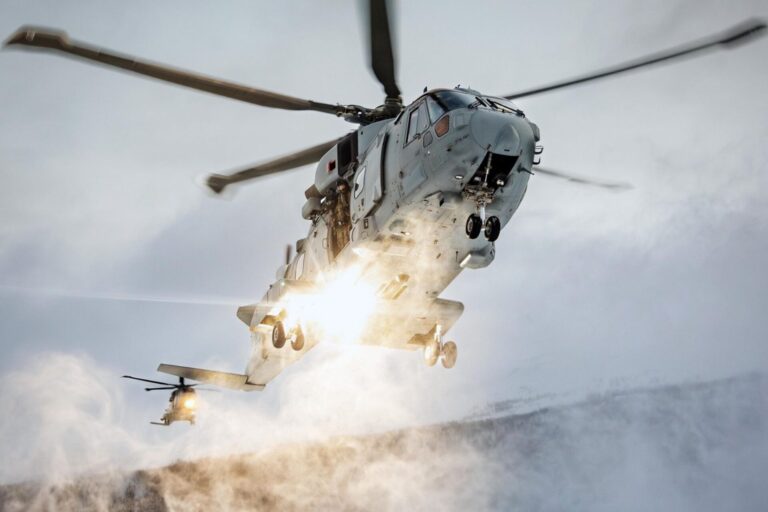 Royal Navy AW101 Merlin helicopter