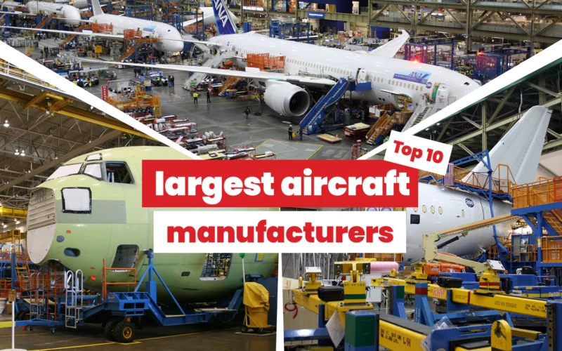 Top 10 largest aircraft manufacturers in the world today