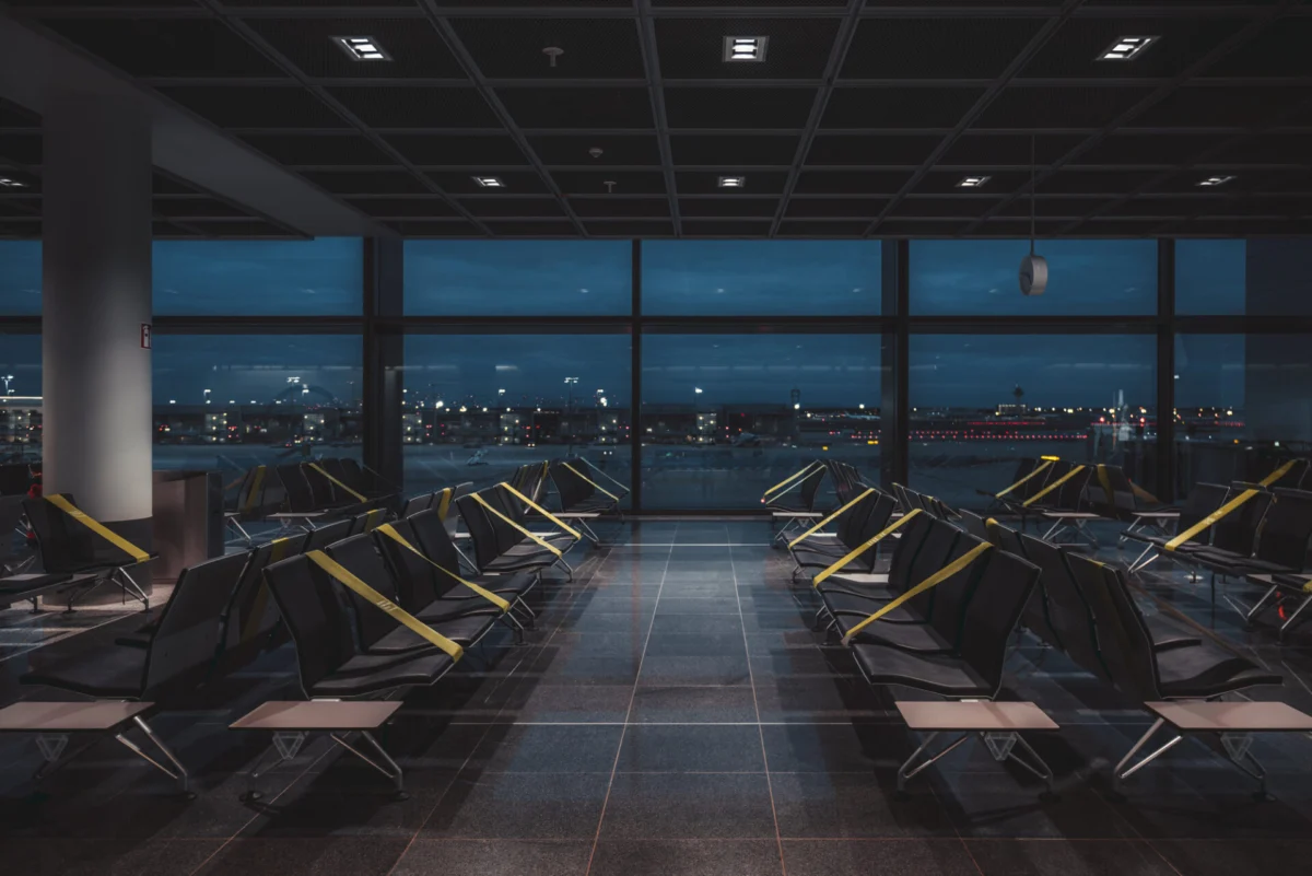 Empty abandoned airport Empty abandoned airport