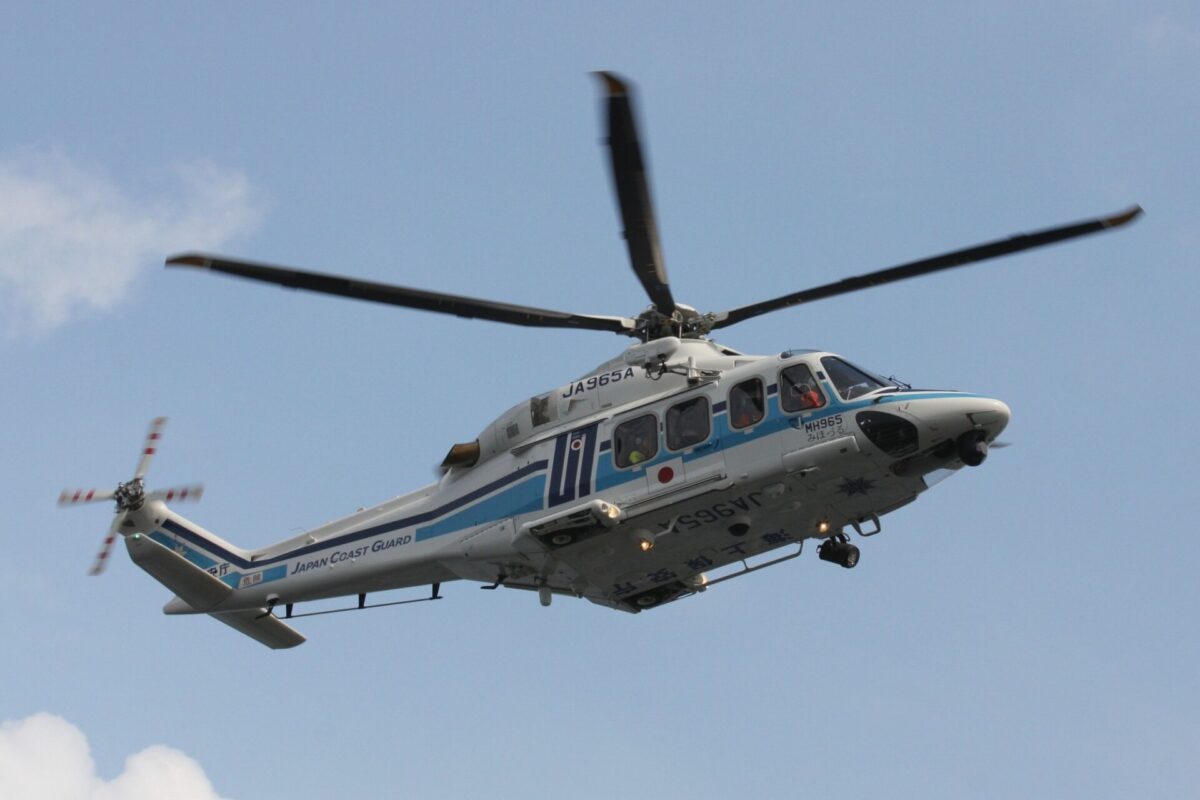 AW139 helicopter of the Japan Coast Guard