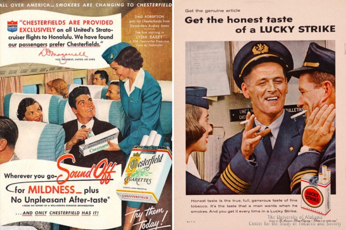 vintage smoking ads